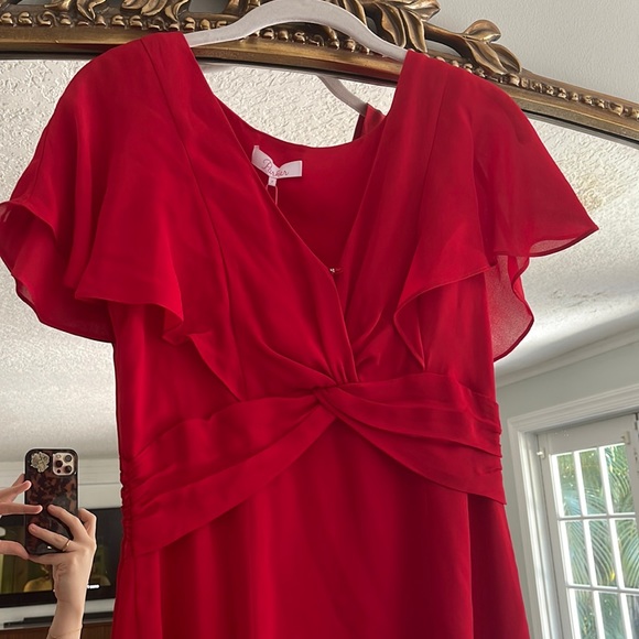 NWT Parker Red Dress - Picture 2 of 5